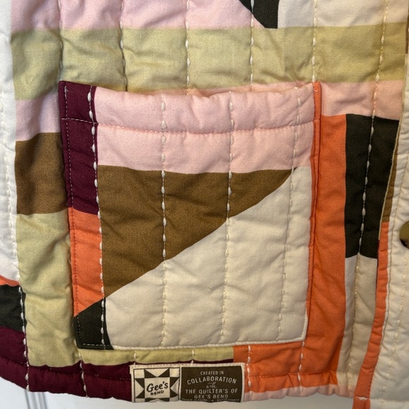 Women’s XS Gee’s Bend Quilted Patchwork Jack - Picture 4 of 9